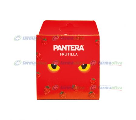 PANTERA CONDONES 3 UNID.FRUTILLA ROJA