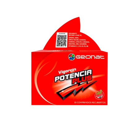 VIGORCIN POTENCIA PLUS 30MG COMP. CAJA X 30