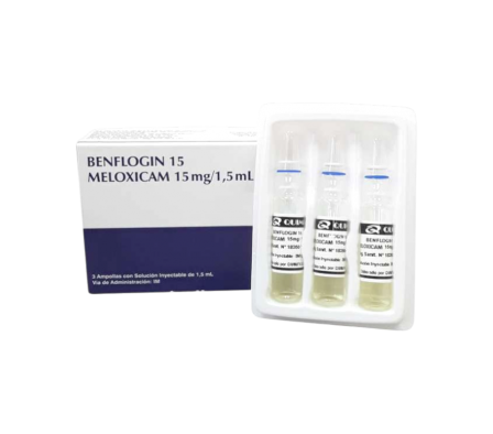 BENFLOGIN 15MG ENDOV AMPOLLA X 3 X 1.5ML