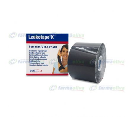 LEUKOTAPE K 5.0CM X 5 M NEGRO(DPM)