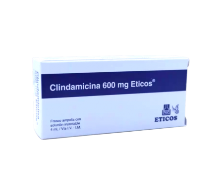 CLINDAMICINA ETICOS 600MG ENDOV AMPOLLA X 4ML