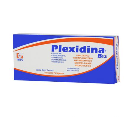 PLEXIDINA B12 250MG TABL. CAJA X 20