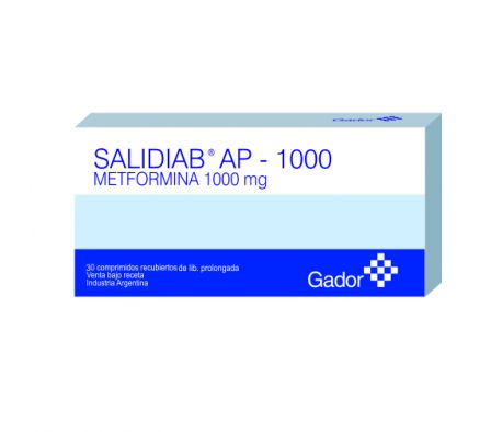 SALIDIAB AP 1000MG T-REC CAJA X 30