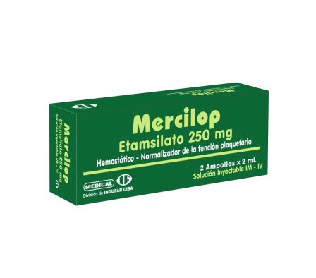 MERCILOP 250MG ENDOV AMPOLLA X 2 X 2ML