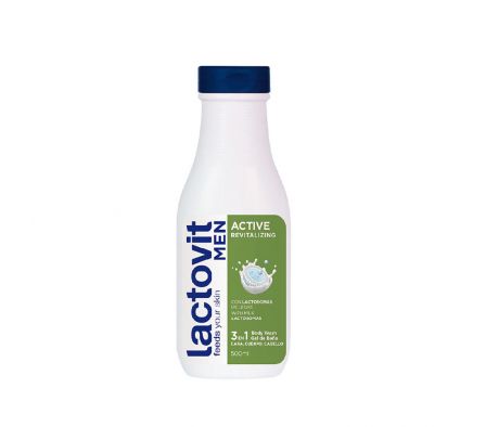 FL LACTOVIT  GEL DE BAÑO MEN ACTIVE 500ML