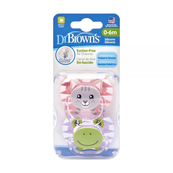 DR BROWNS CHUPETE DECO+0M ROSA