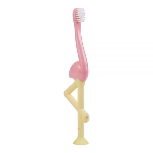 DR BROWNS CEPILLO DE DIENTE PARA BEBE FLAMENCO ROSADO