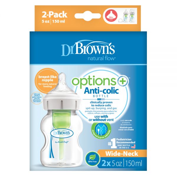 DR BROWNS BIBERON DE BOCA ANCHA OPTIONS 150ML