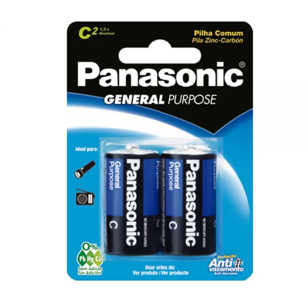 FL PANASONIC PILA C X 2 UNID. COMUN