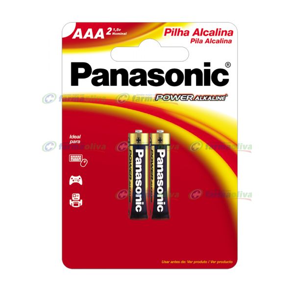 PANASONIC PILA ALKALINA AAA X 2 UNID.