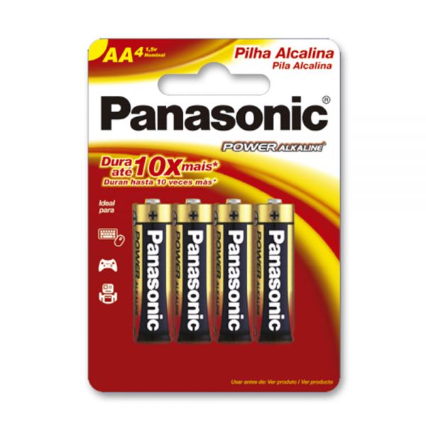 PANASONIC PILA ALKALINA AA X 4 UNID.