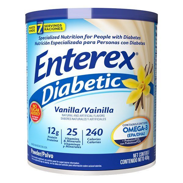 ENTEREX DIAB.VAINILLA POLVO X 400 GRS