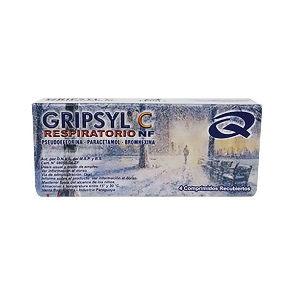 GRIPSYL C RESPIRATORIO NF (25X4) X 4 COMPRIMIDOS