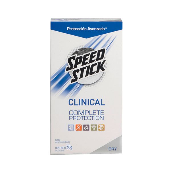 SPEED STICK DEO MEN CLINICAL COMPLETE BARRA 50GR.