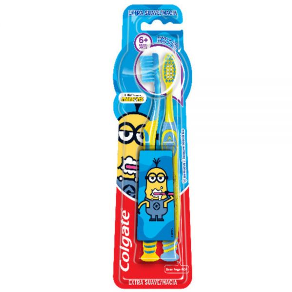 COLGATE CEPILLO SMLES MINIONS 2PK 6+ AÑOS