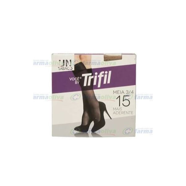 Medias 3/4 Trifil Lycra Tabaco