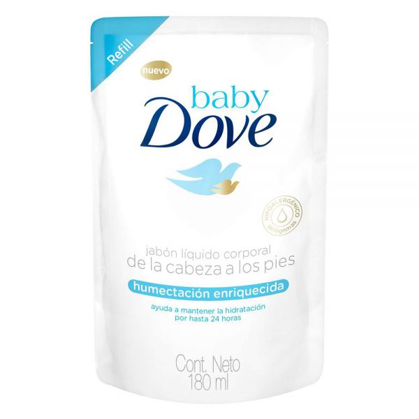 DOVE BABY JABON LIQUIDO 180ML.