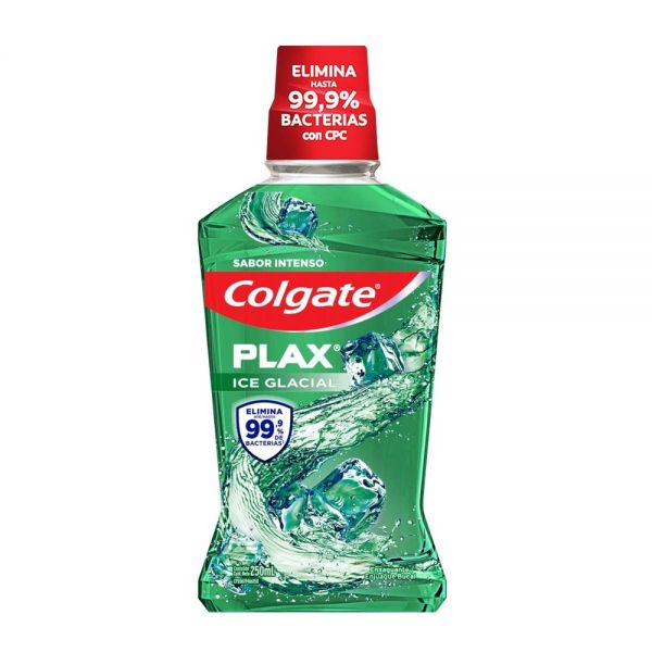 COLGATE ENJUAGUE BUCAL PLAX ICE GLACIAL 250ML