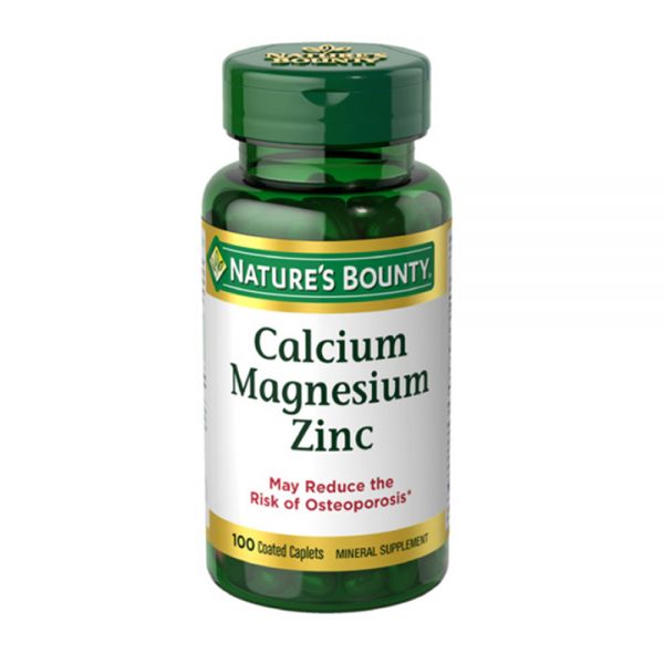 NATURES BOUNTY CALCIO, MAGNESIO, ZINC (Frasco de 100 comprimidos)