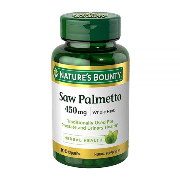 NATURES BOUNTY SAW PALMETTO 450 MG (Frasco de 100 cápsulas)