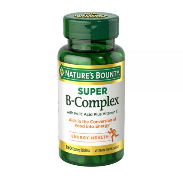 Natures Bounty Super Complejo B Acido Folico Y Vit C Frasco De 150 Tabletas 9244