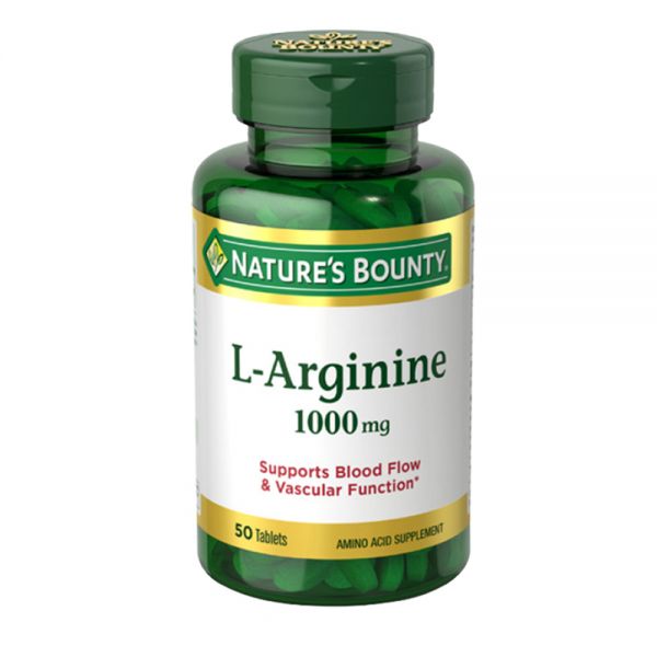 NATURES BOUNTY L - ARGININA 1000 MG (Frasco de 50 comprimidos)