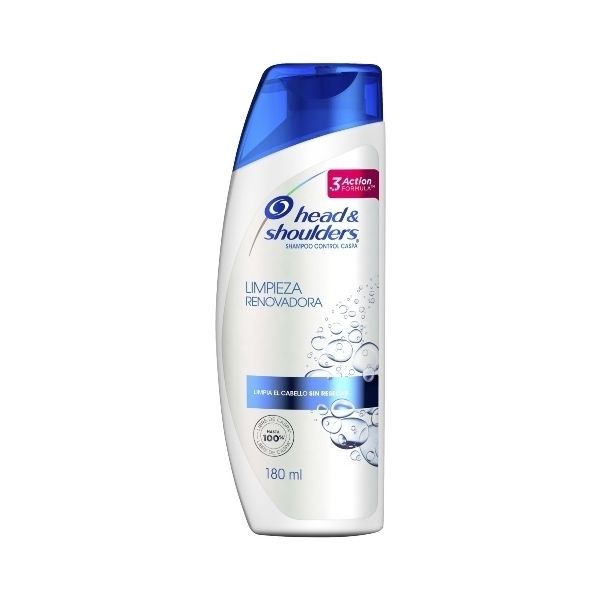 HEAD SHOULDERS SHAMPOO 180ML LIMPIESA RENOVADORA