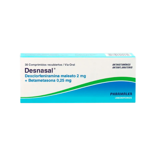 DESNASAL 2 MG CAJA X 30 COMPRIMIDOS RECUBIERTOS