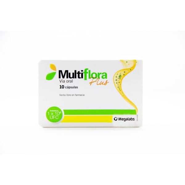 MULTIFLORA PLUS 10MG CAPS CAJA X 10
