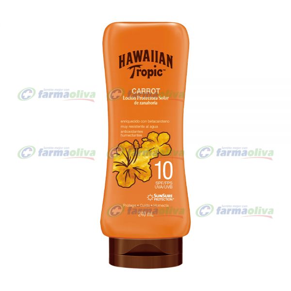 HAWAIIAN TROPIC CARROT LTN SPF10 240ML