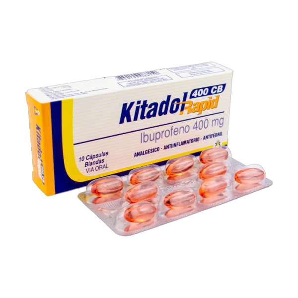 KITADOL RAPID 400 MG CAJA X 10 CAPSULAS BLANDAS