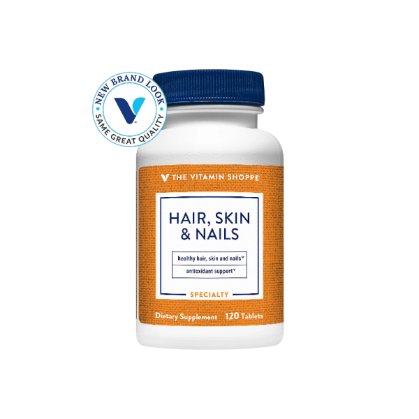 THE VITAMIN SHOPPE HAIR, SKIN & NAILS x 120 TABLETAS