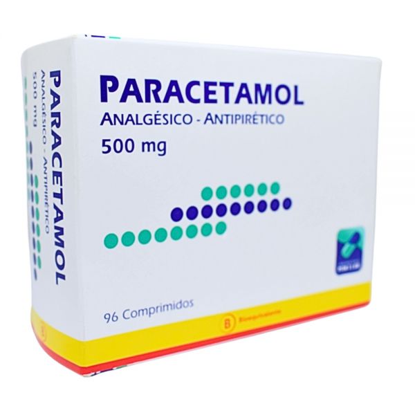Paracetamol 500mg blister x 8 comprimidos