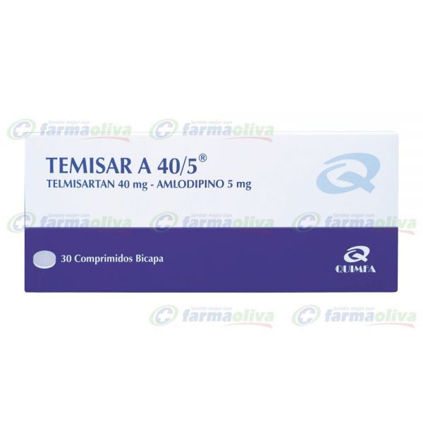 TEMISAR A 40/5MG TABL. CAJA X 30