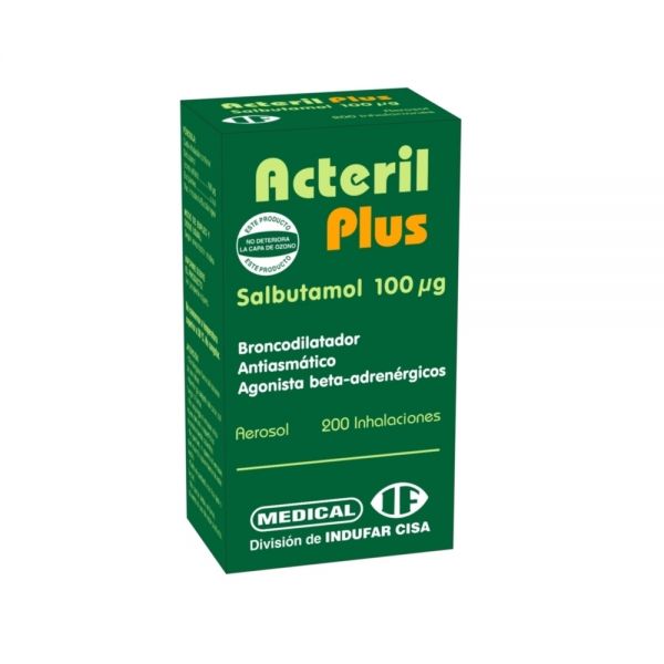 ACTERIL PLUS 100MCG AER-B FRASCO X 200 DOSIS
