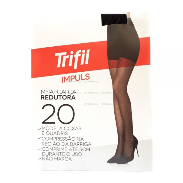 Media Fina Trifil Reductora Negro G