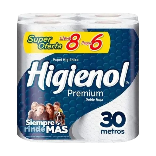 HIGIENOL PAPEL HIGIENICO PREMIUM X 4 UNID.