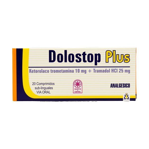 DOLOSTOP PLUS 500MG T-SLG CAJA X 20