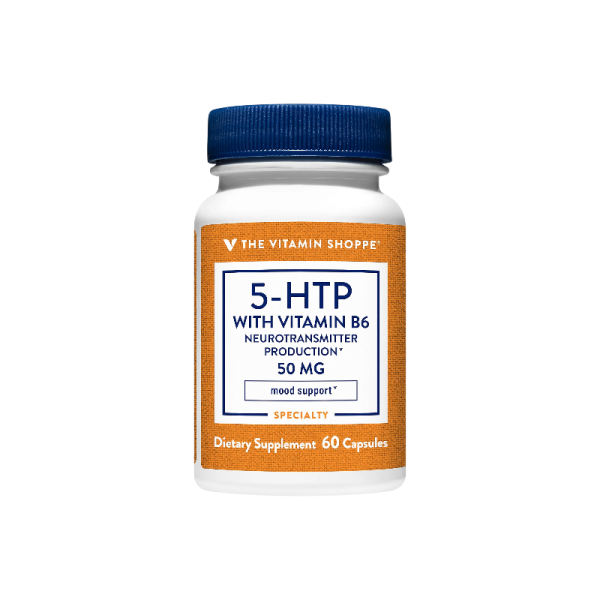VITAMIN S. 5-HTP WITH B6 50MG X 60 CAPSULAS.
