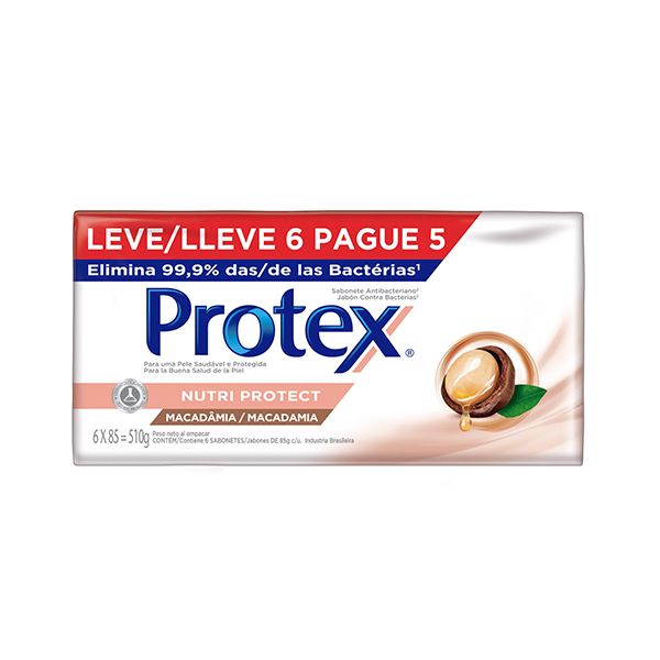 PROTEX PACK JAB 6X85 GR. MACADAMIA R.535