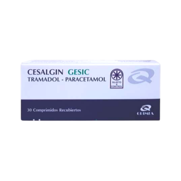 CESALGIN GESIC 37.5 MG CAJA X 30 COMP. REC.