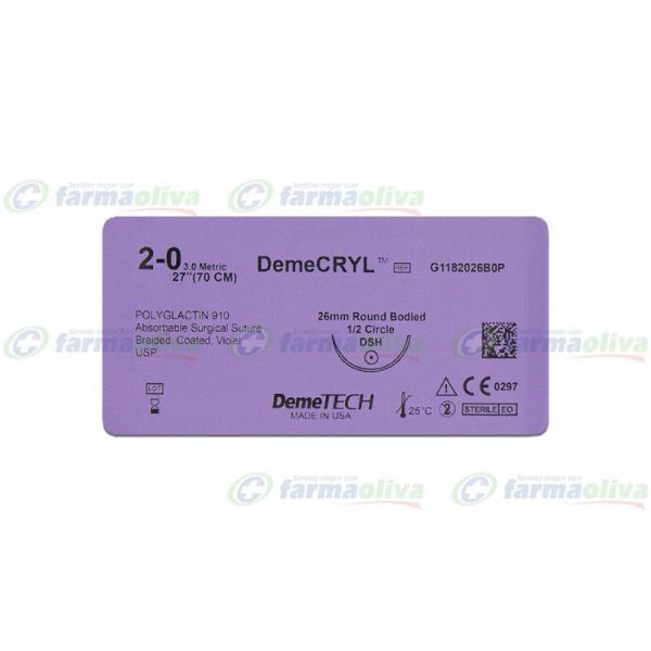 VICRYL DEMECRYL 2-0 DSH (DPM)