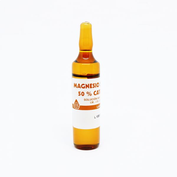 MAGNESIO SULFATO CATEDRAL 50%/10ML INTR. AMPOLLA X 20ML