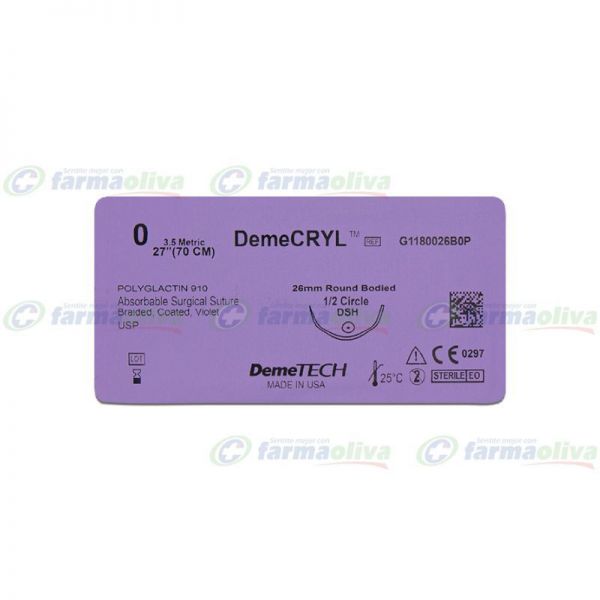VICRYL DEMECRYL 0/DSH(DPM)