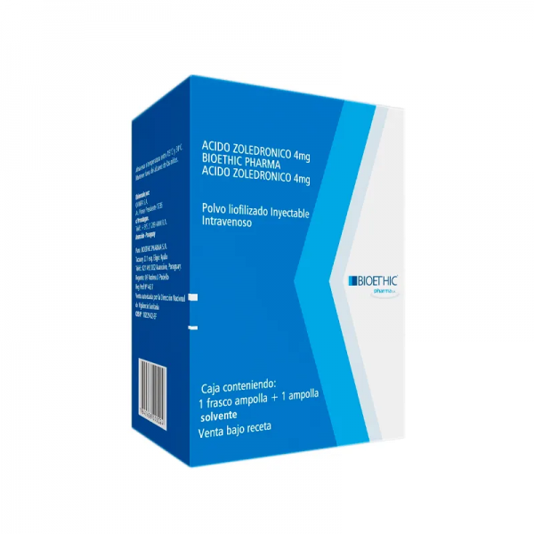 ACIDO ZOLEDRONICO 4MG CAJA X 1 AMPOLLA 5ML KHAIRI