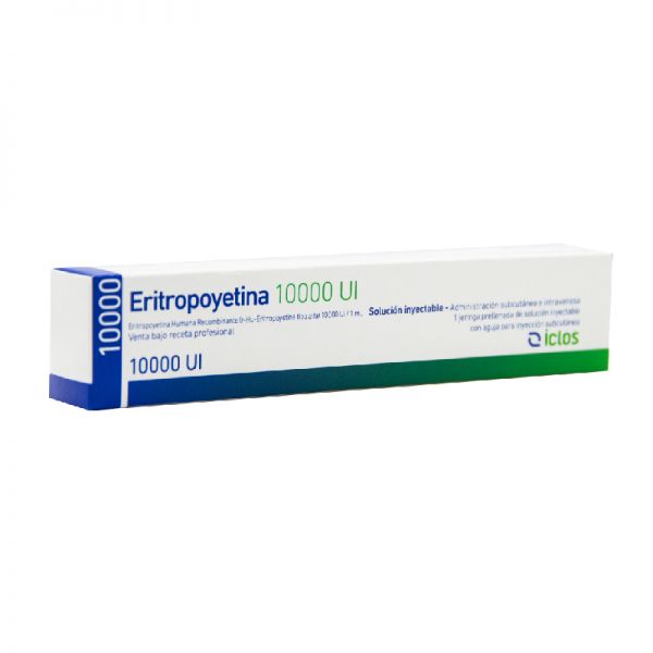 ERITROPOYECTINA ICLOS 10000UI SOLUCION INYECTABLE.