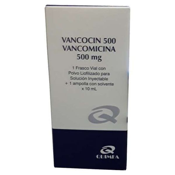 VANCOCIN 500 MG AMPOLLA X 1 FRASCO