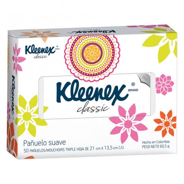 KLEENEX PAÑUELITOS DESECHABLES X50UNI