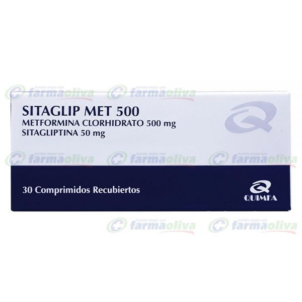 SITAGLIP MET 500 MG CAJA X 30 CAPSULAS