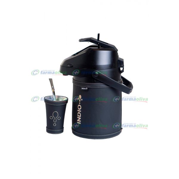 INDIO TERMO ACERO INOX 2.5 SIMIL + GUAMPA SIN BOMBILLA